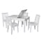 International Concepts Rectangle Table with 4 Mission Juvenile Chairs, 24 in W, 33.1 in L, 22.2 in H, Wood, White K08-JT2532L-263-4 - alternate 2